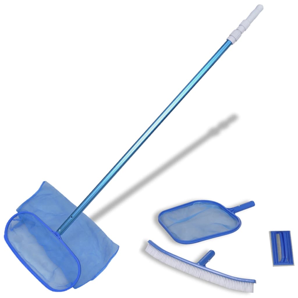 vidaXL Swimming Pool Accessory Blue Aluminium, Nylon Adjustable ...