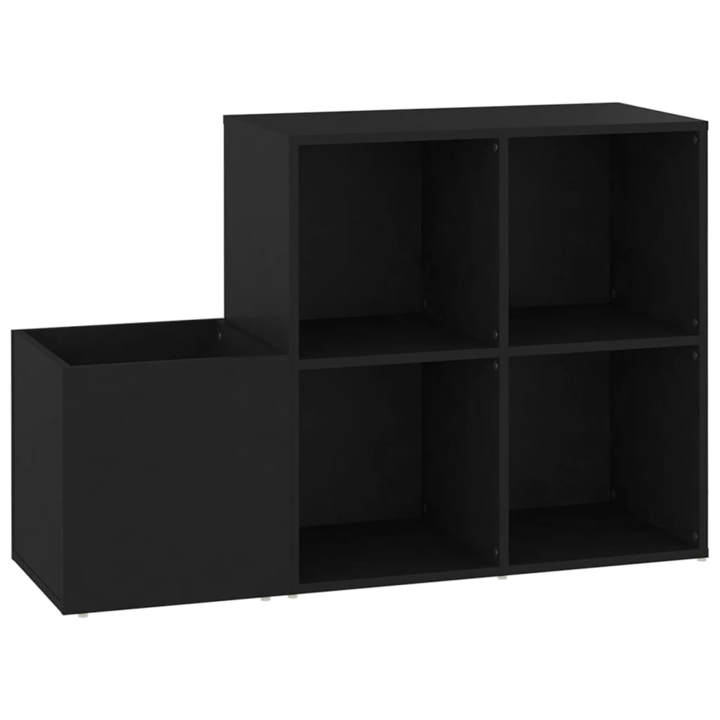 vidaXL Hall Shoe Cabinet Black 105x35.5x70 cm Engineered Wood