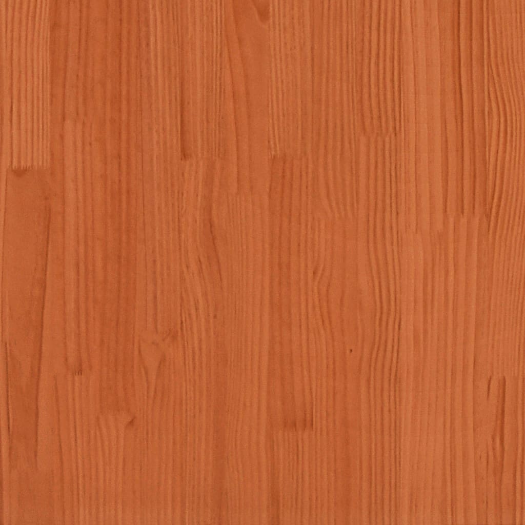 vidaXL Garden Footstool Wax Brown 62x63.5x32 cm Solid Wood Pine