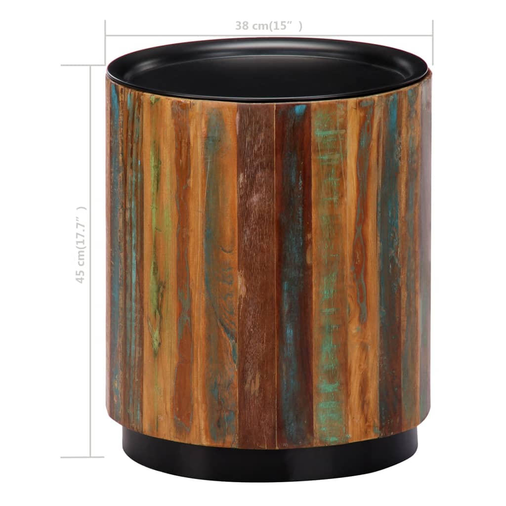 vidaXL Coffee Table 38x45 cm Solid Reclaimed Wood