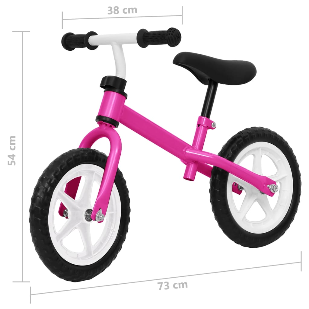 vidaXL Balance Bike 11 inch Wheels Pink