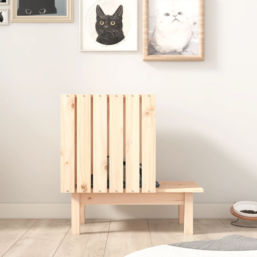 vidaXL Cat House 60x36x60 cm Solid Wood Pine
