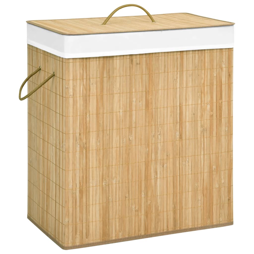 vidaXL Bamboo Laundry Basket 100 L