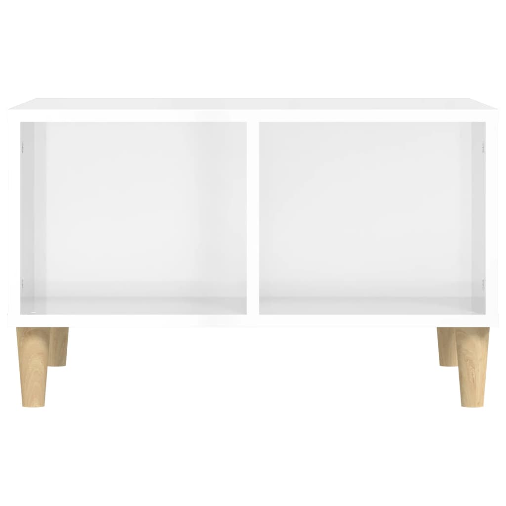vidaXL Coffee Table High Gloss White 60x50x36.5 cm Engineered Wood
