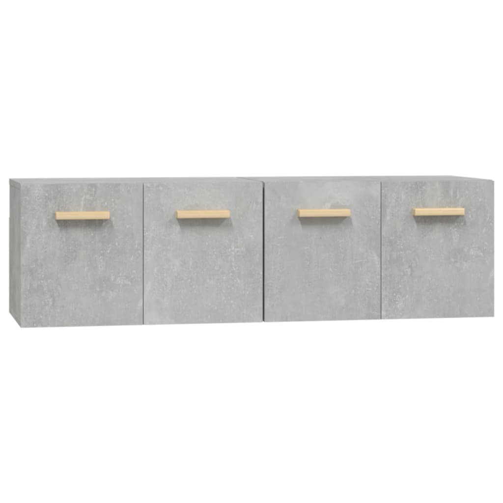 vidaXL Wall Cabinets 2 pcs Concrete Grey 60x36.5x35 cm Engineered Wood