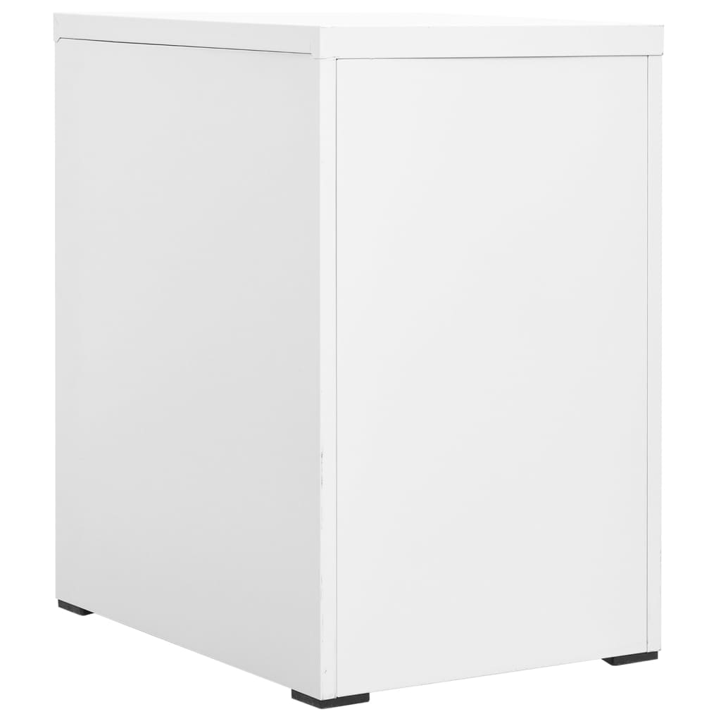 vidaXL Filing Cabinet White 46x62x72.5 cm Steel