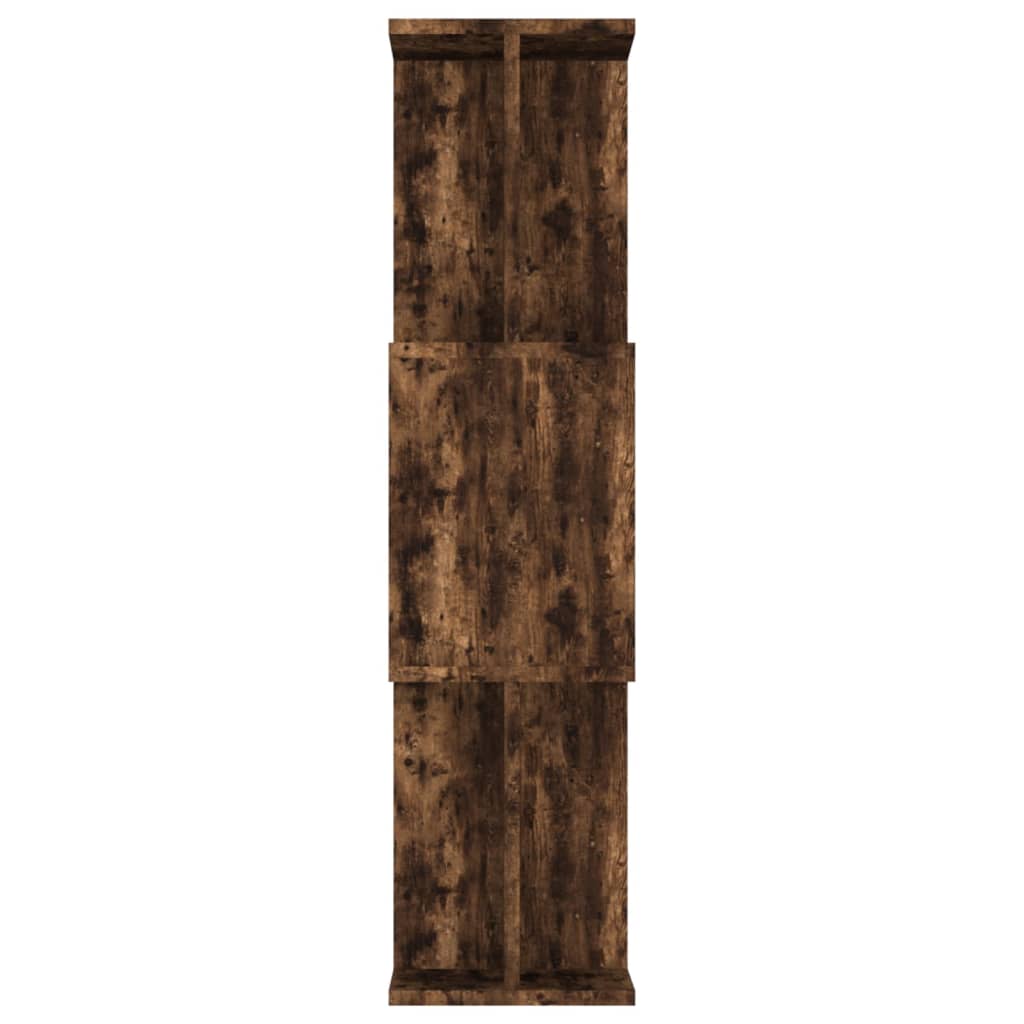 vidaXL Book Cabinet/Room Divider Smoked Oak 80x24x96cm Engineered Wood