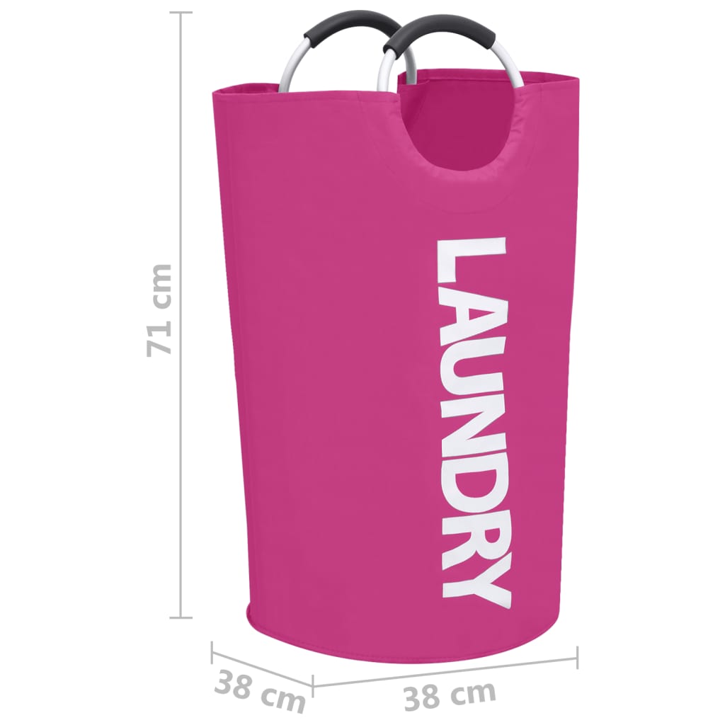 vidaXL Laundry Sorter 2 pcs Pink