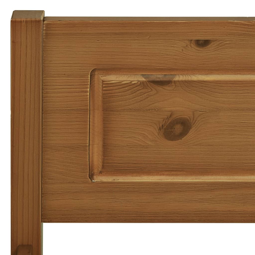 vidaXL Bed Frame Solid Pinewood Honey Brown 120x200 cm