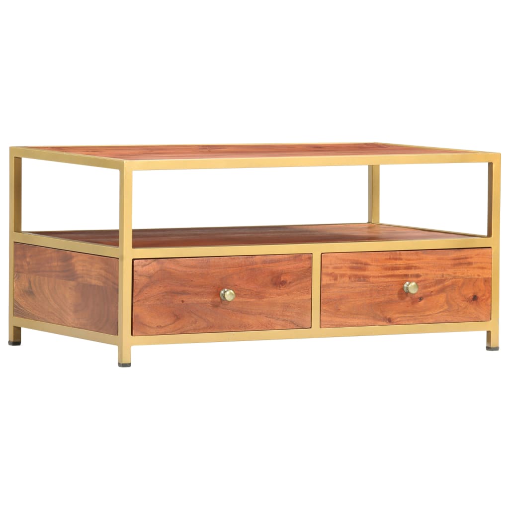vidaXL Coffee Table 90x50x40 cm Solid Acacia Wood