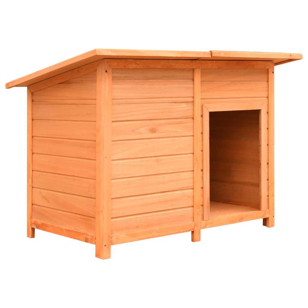 vidaXL Dog Cage Solid Pine & Fir Wood 120x77x86 cm