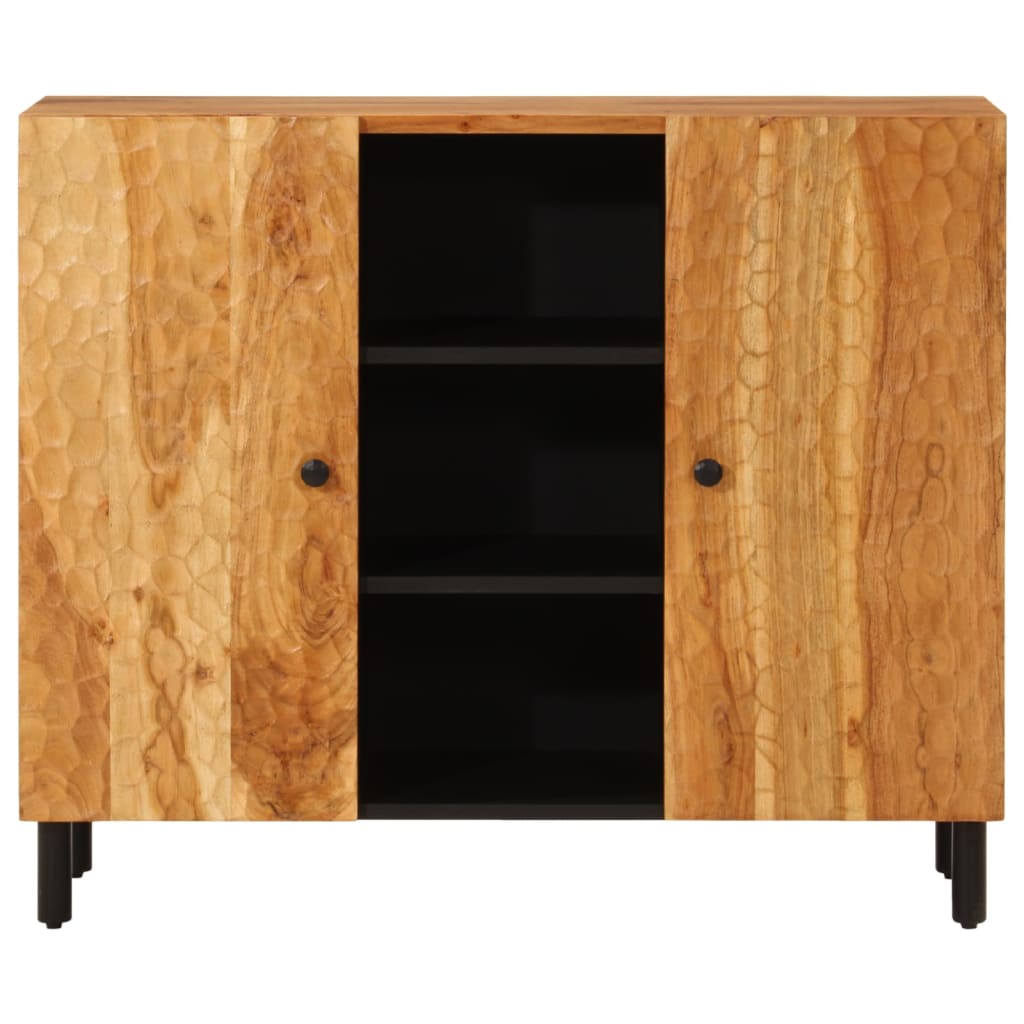 vidaXL Side Cabinet 90x33x75 cm Solid Wood Acacia