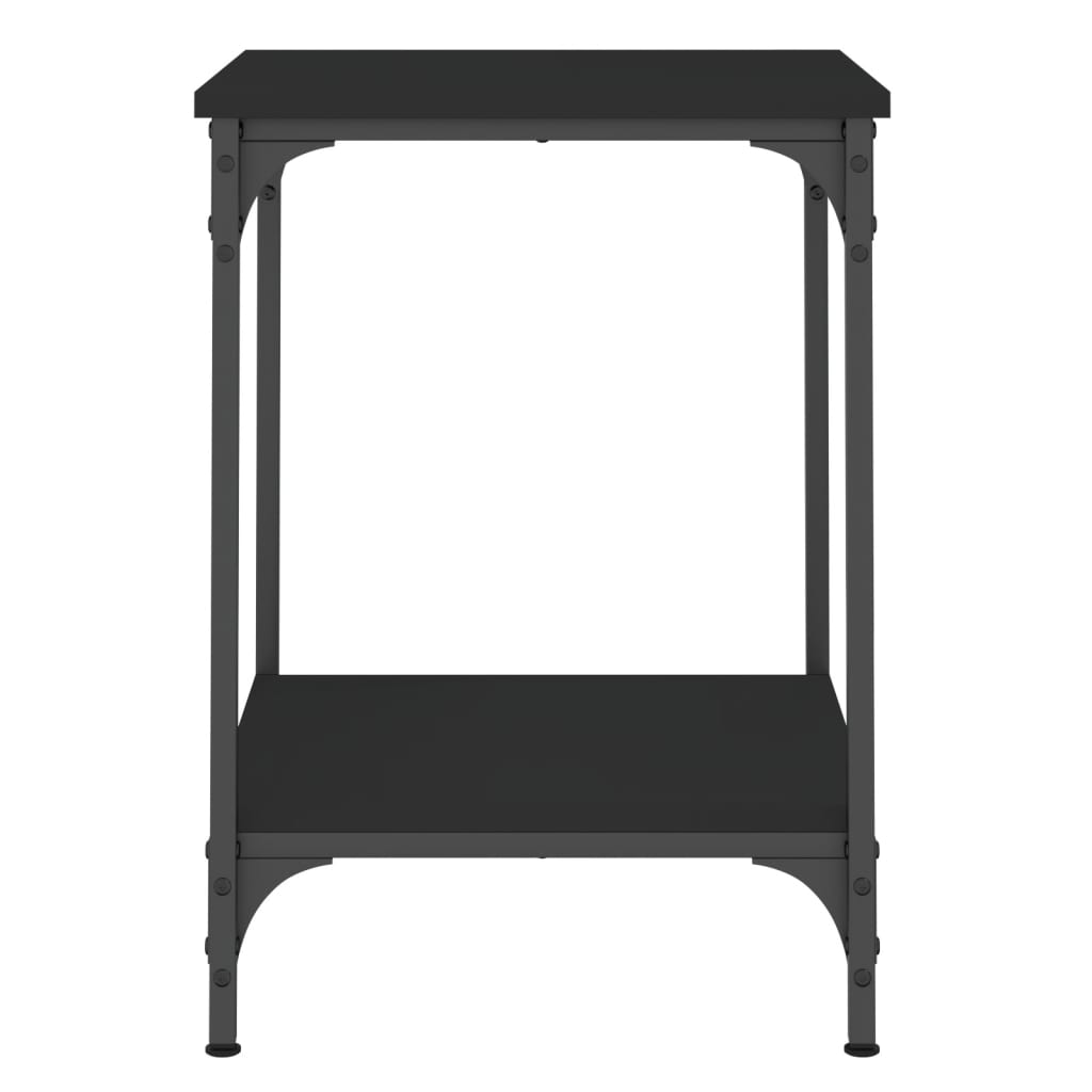 vidaXL Coffee Table Black 40x40x55 cm Engineered Wood
