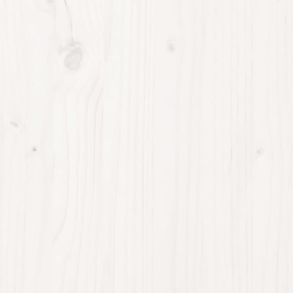 vidaXL Shoe Cabinet White 60x34x105 cm Solid Wood Pine