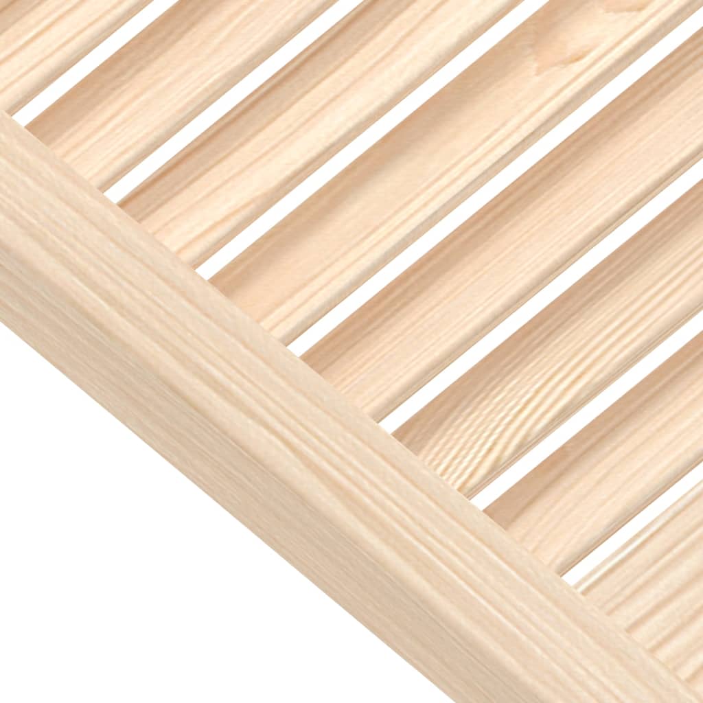 vidaXL Cabinet Doors Louvred Design 4 pcs 61.5x59.4 cm Solid Wood Pine