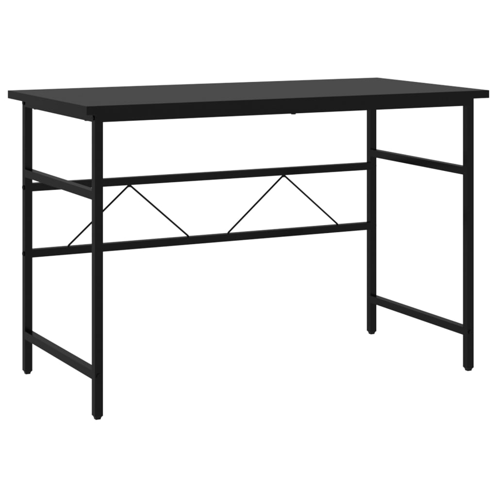 vidaXL Computer Desk Black 105x55x72 cm MDF and Metal vidaXL.co.uk