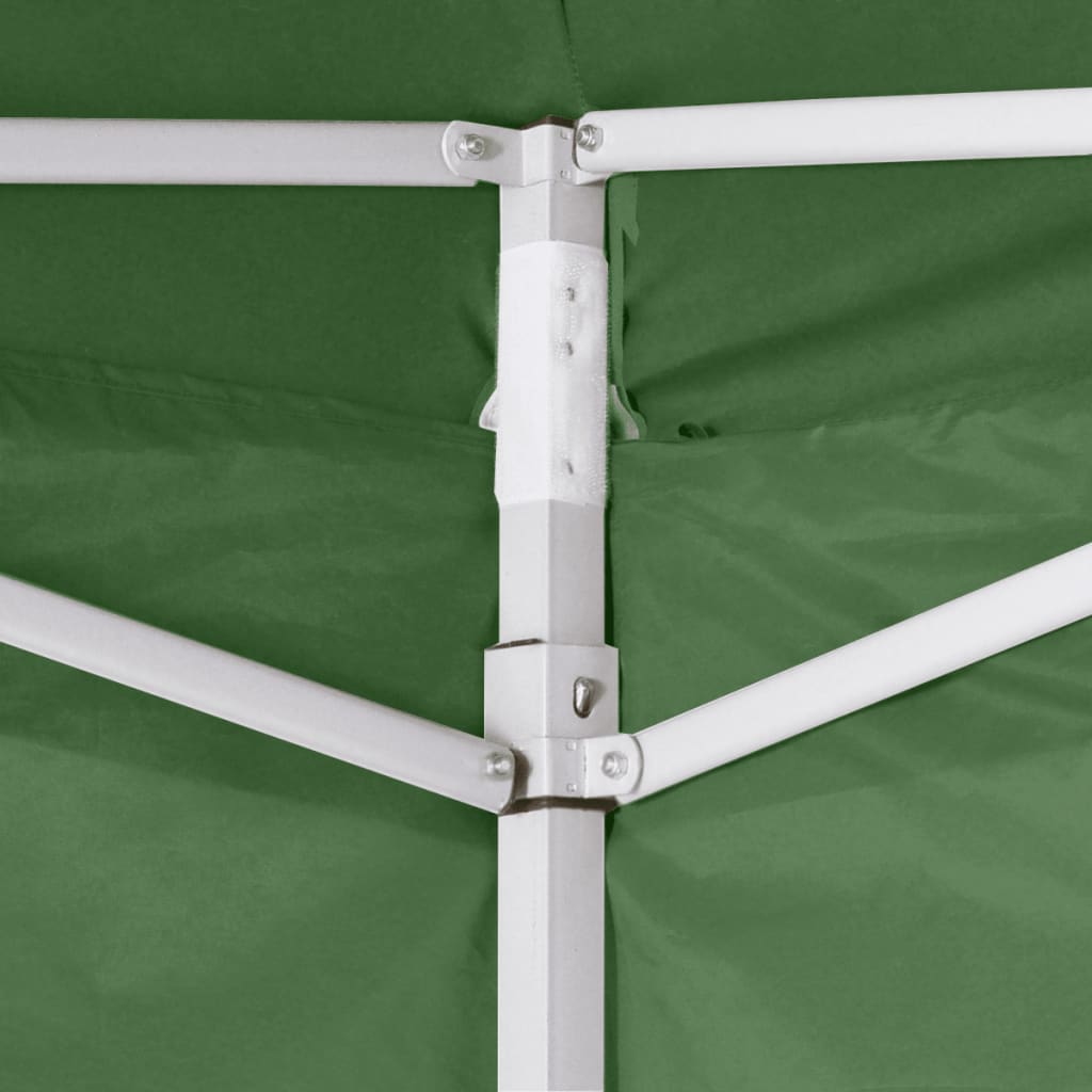 vidaXL Foldable Tent with 2 Walls 3x3 m Green