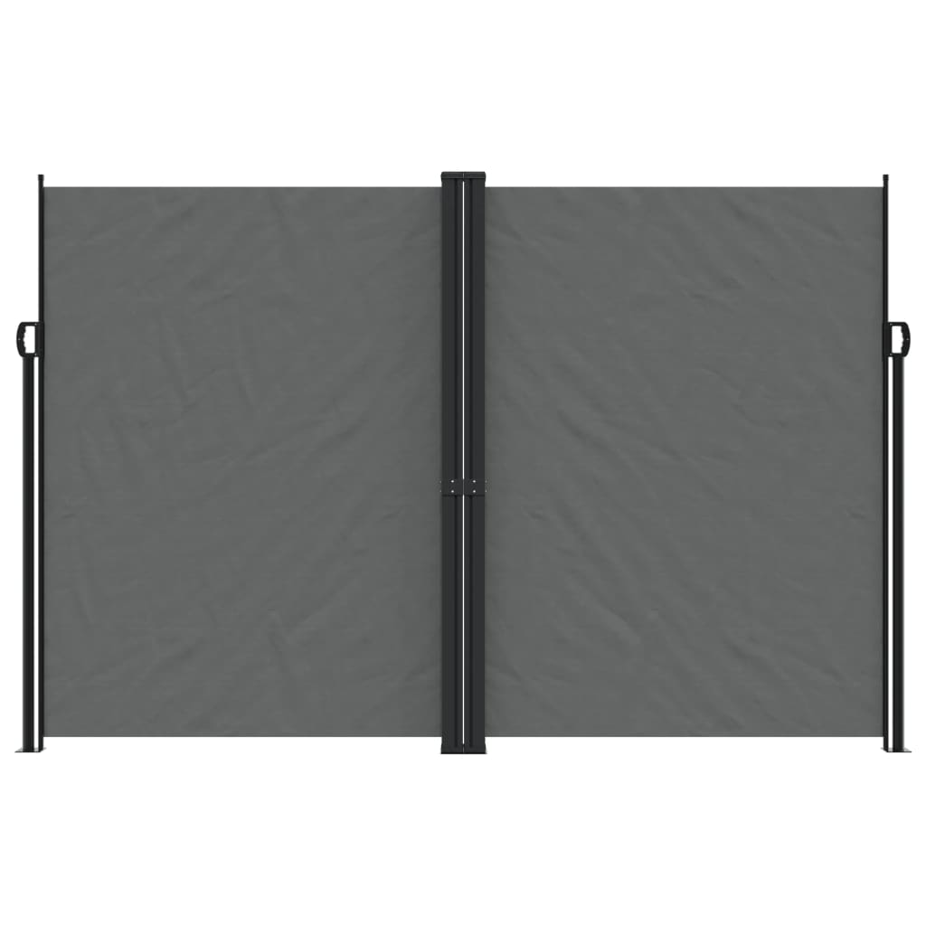 vidaXL Retractable Side Awning Anthracite 220x1000 cm