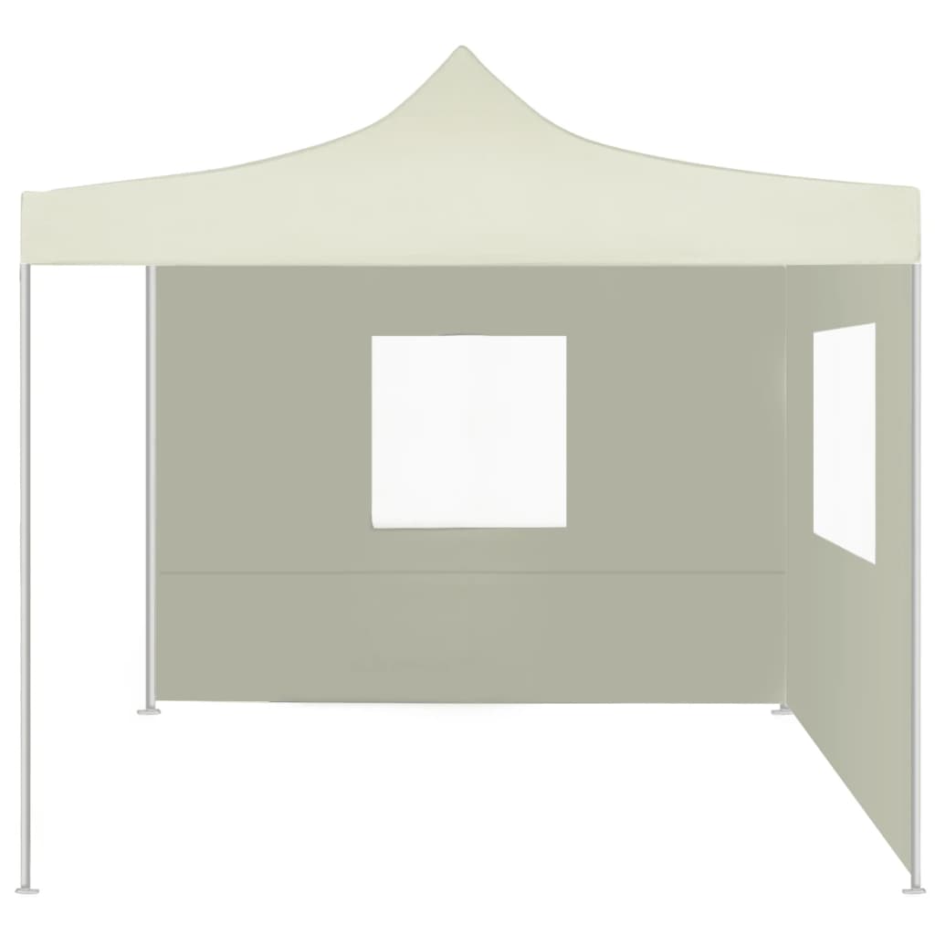 vidaXL Foldable Tent with 2 Walls 3x3 m Cream