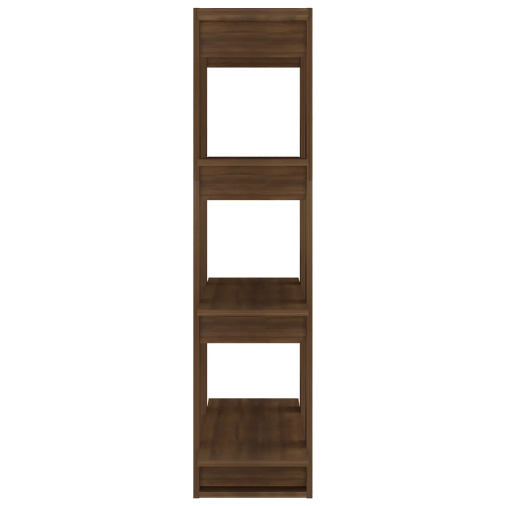 vidaXL Book Cabinet/Room Divider Brown Oak 80x30x123.5 cm