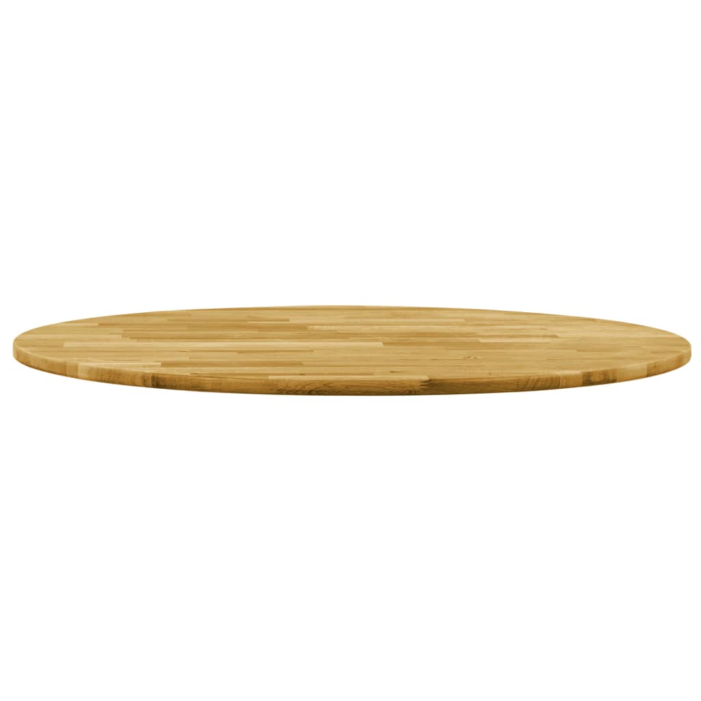 vidaXL Table Top Solid Oak Wood Round 23 mm 900 mm