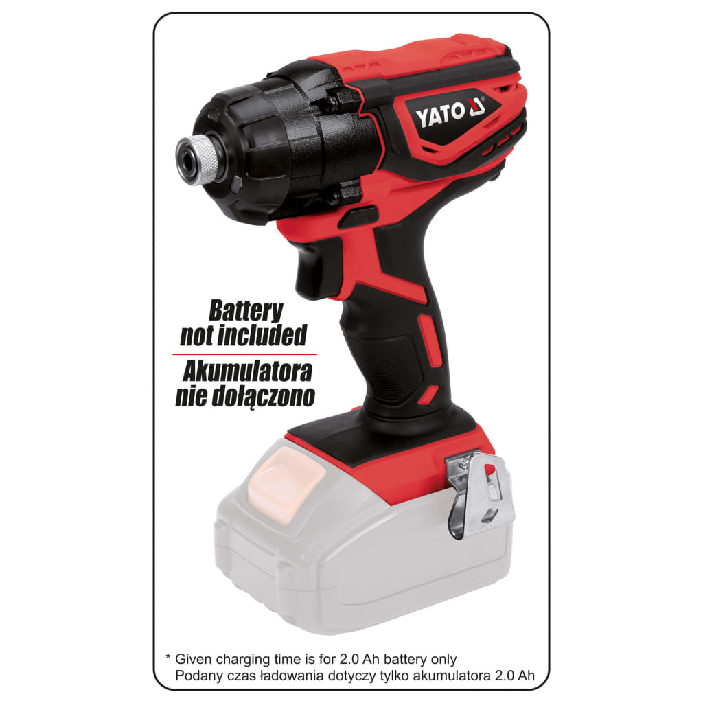 YATO Impact Driver without Battery 18V 160Nm