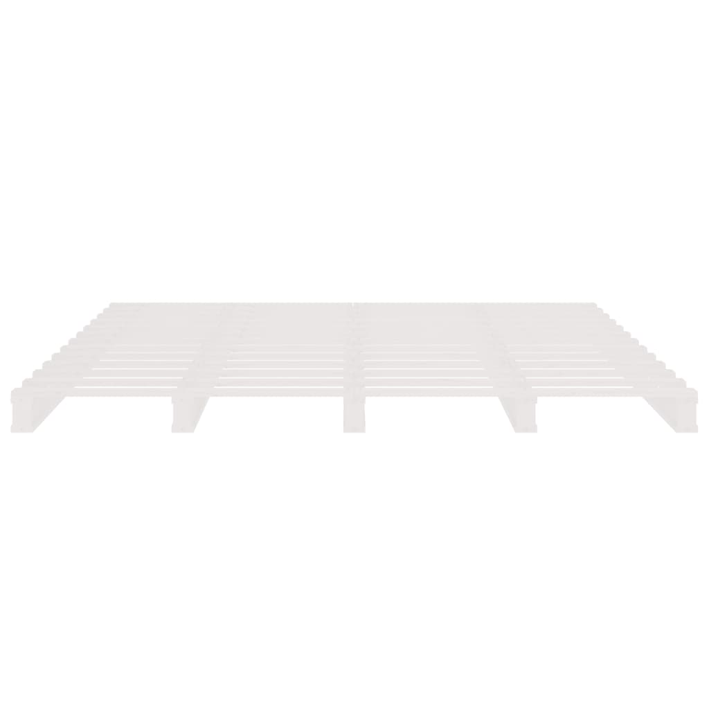 vidaXL Pallet Bed White 120x190 cm Small Double Wood Pine