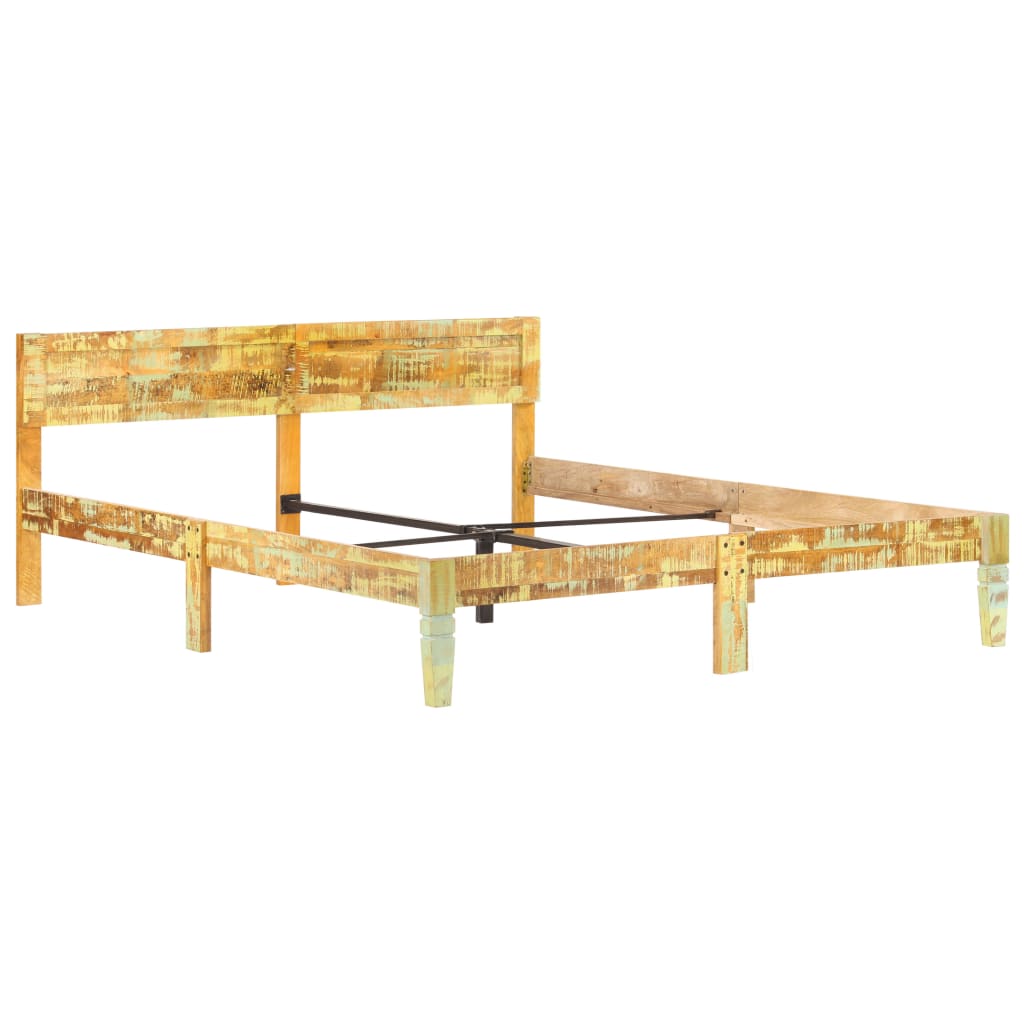 vidaXL Bed Frame Solid Reclaimed Wood 160x200 cm