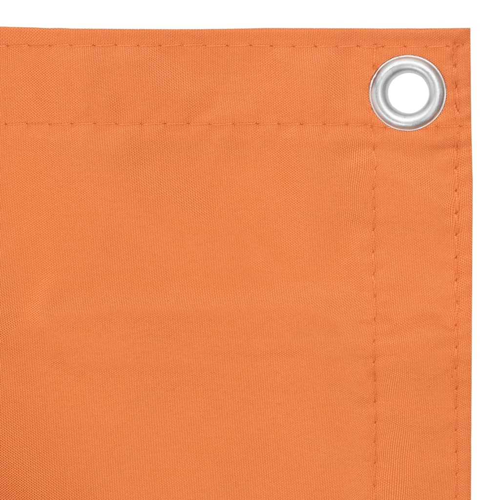 vidaXL Balcony Screen Orange 90x500 cm Oxford Fabric