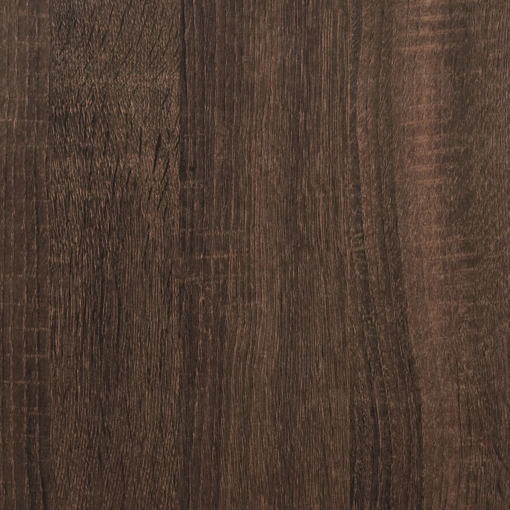 vidaXL Desk Brown Oak 120x50x75 cm Metal and Engineered Wood