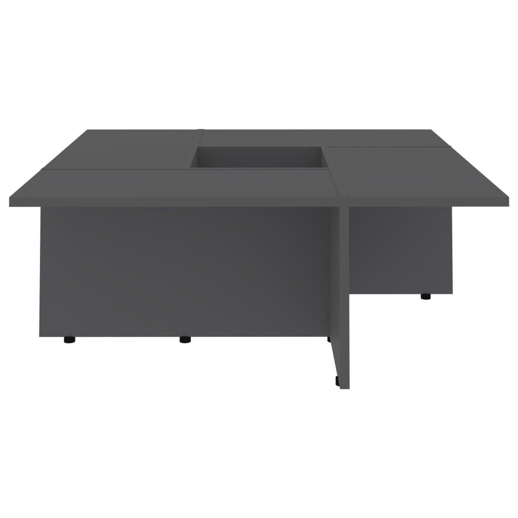 vidaXL Coffee Table Grey 79.5x79.5x30 cm Engineered Wood