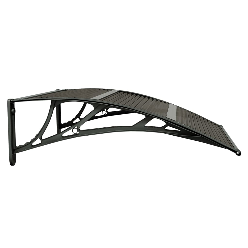 vidaXL Door Canopy Black 80x75 cm Polycarbonate