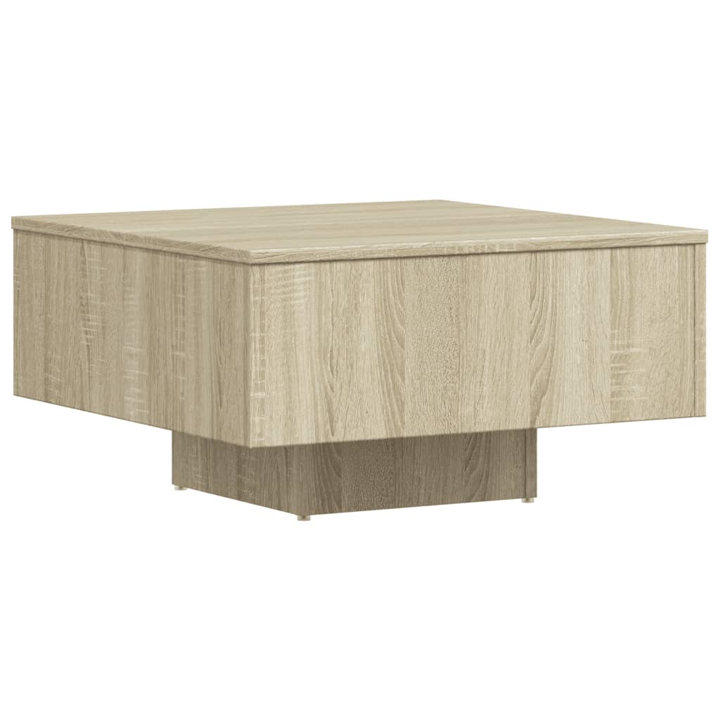 vidaXL Coffee Table Sonoma Oak 60x60x31.5 cm Engineered Wood