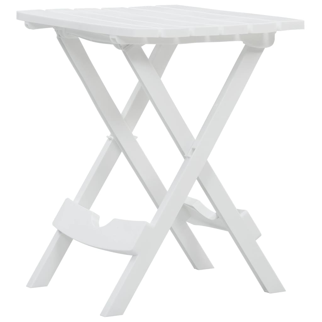 vidaXL Folding Garden Table 45.5x38.5x50 cm White