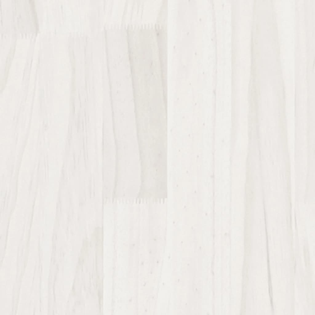 vidaXL High Cabinet White 40x30x210 cm Solid Pine Wood