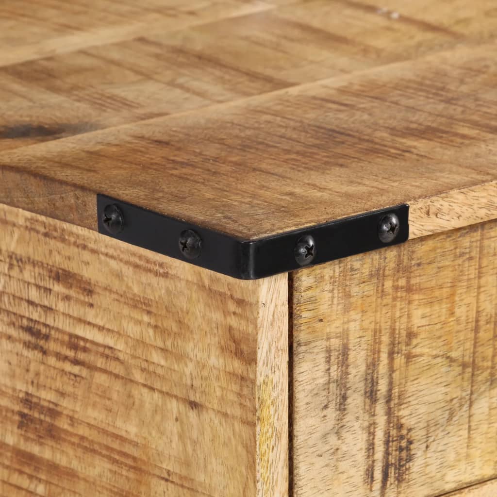 vidaXL Bedside Cabinet 40x30x37 cm Solid Wood Mango