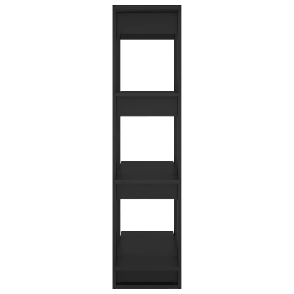 vidaXL Book Cabinet/Room Divider Black 80x30x123.5 cm