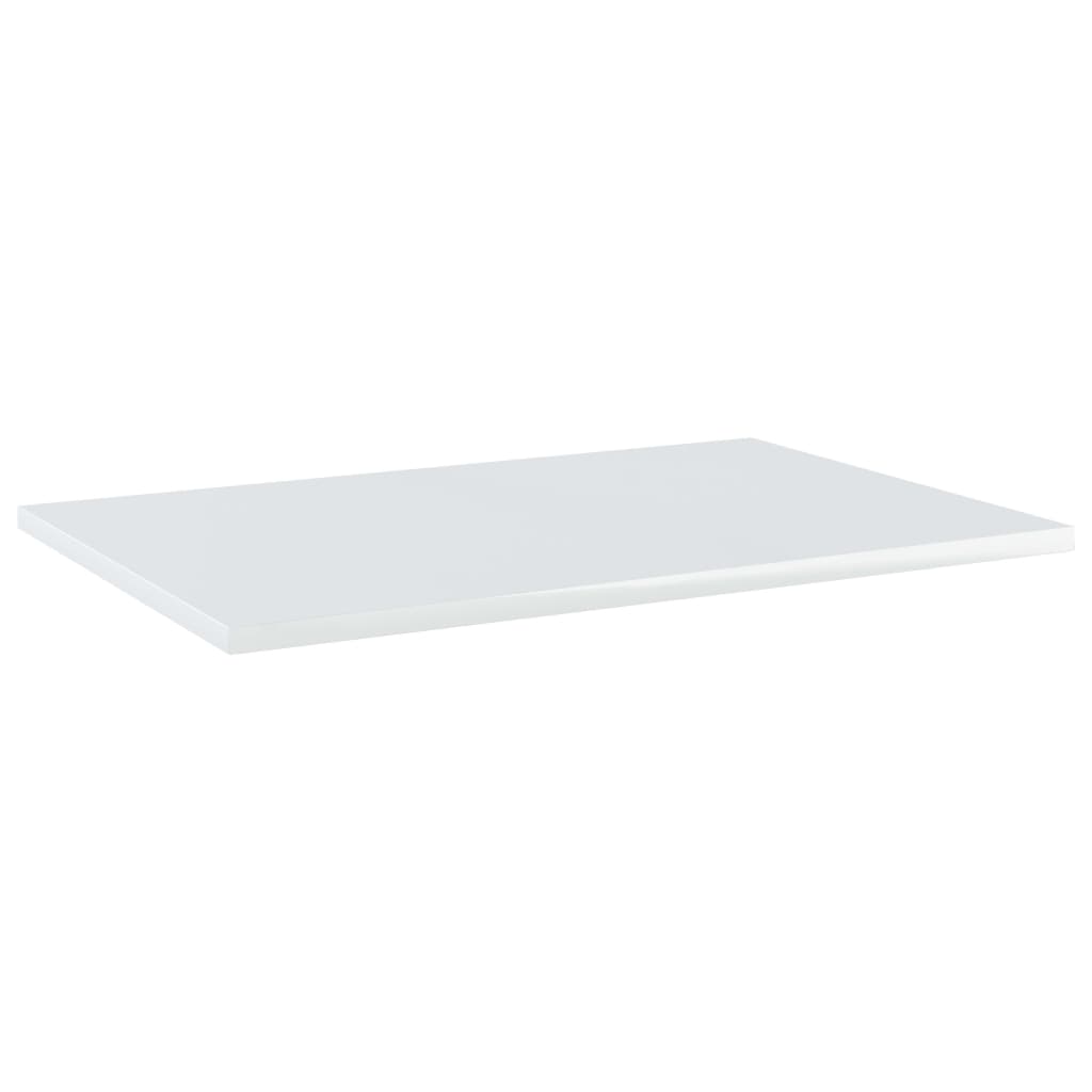 vidaXL Bookshelf Boards 8 pcs High Gloss White 60x40x1.5 cm Engineered Wood