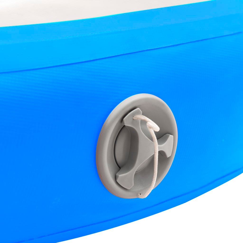 vidaXL Inflatable Gymnastic Mat with Pump 100x100x20 cm PVC Blue