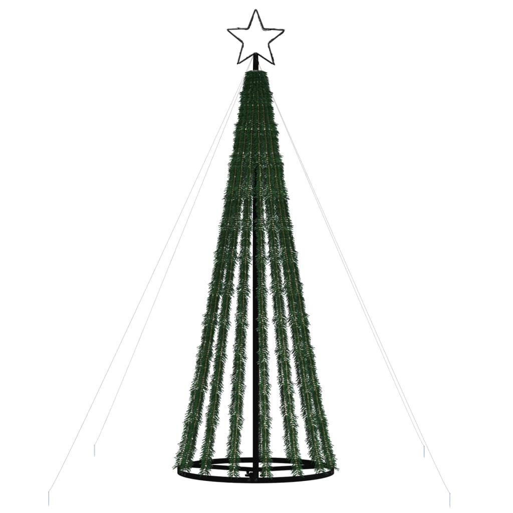 vidaXL Christmas Tree Light Cone 275 LEDs Blue 180 cm