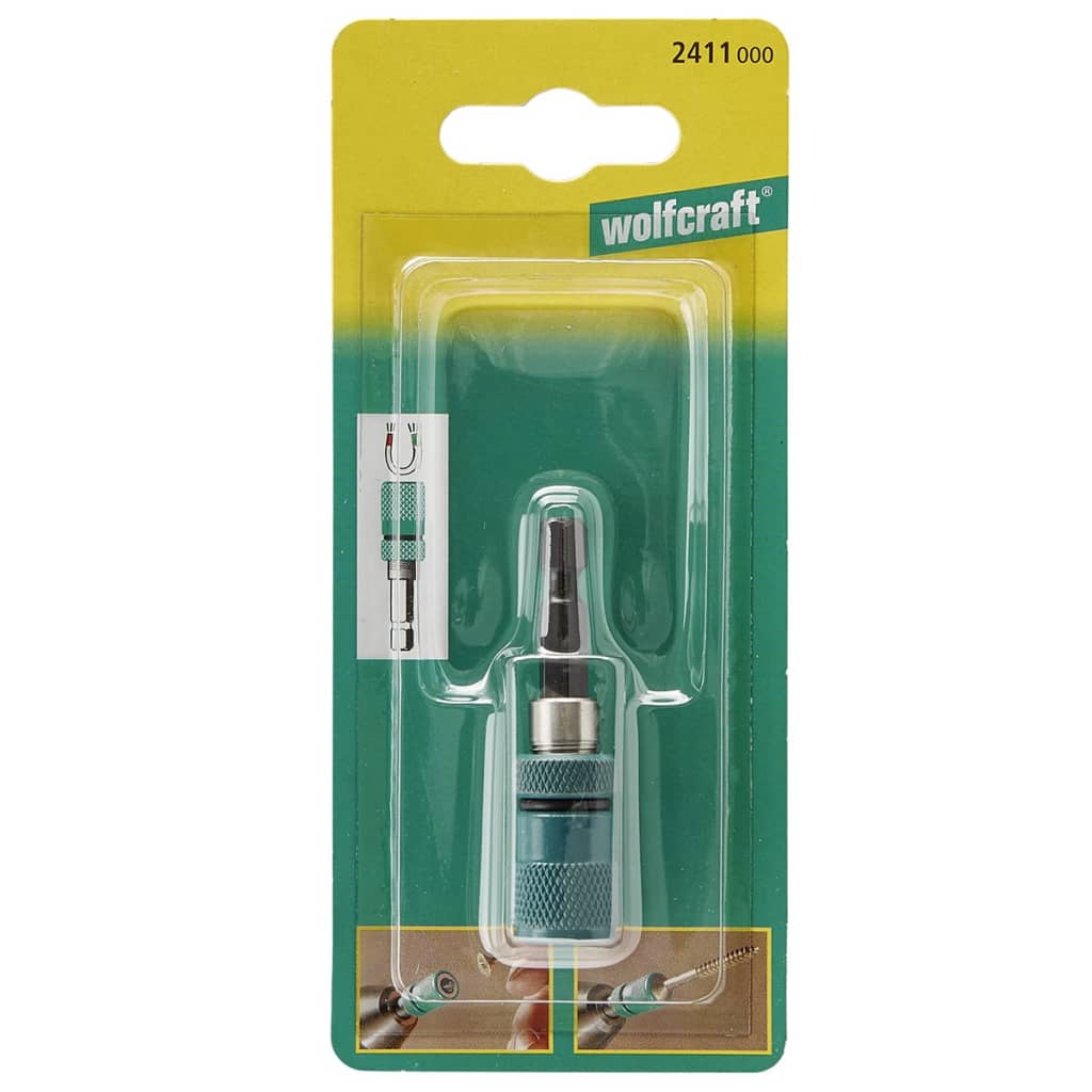 wolfcraft Bit Holder with Depth Stop and Ring Magnet 2411000