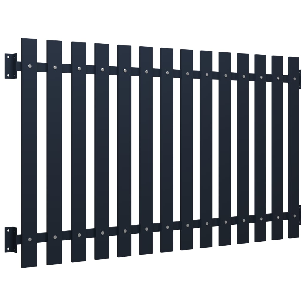 vidaXL Fence Panel Anthracite 170.5x75 cm Powder-coated Steel