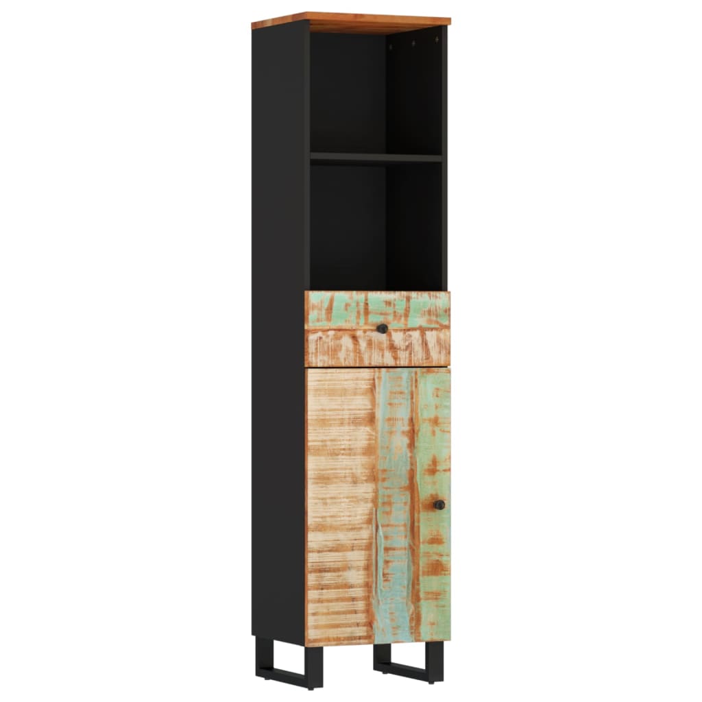 vidaXL 4 Piece Bathroom Furniture Set Solid Wood Reclaimed