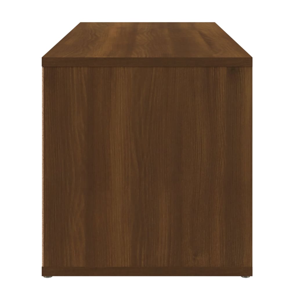 vidaXL TV Cabinet Brown Oak 80x34x36 cm Engineered Wood