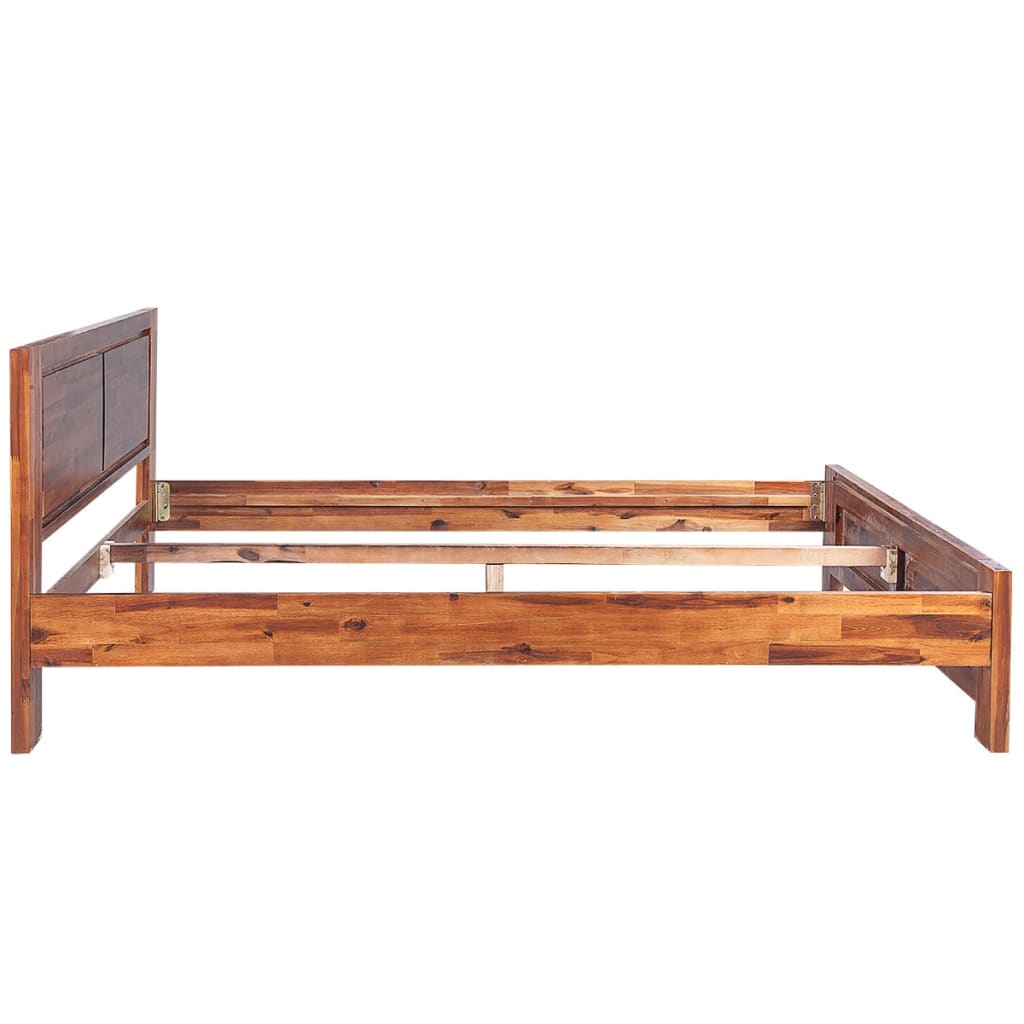 vidaXL Bed Frame Solid Acacia Wood Brown King Size