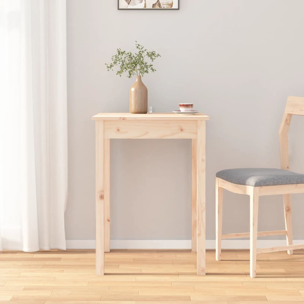 vidaXL Dining Table 55x55x75 cm Solid Wood Pine