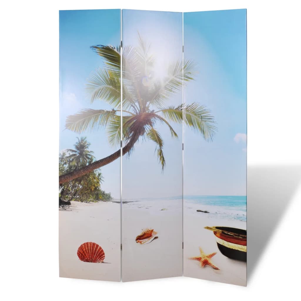 vidaXL Folding Room Divider 120x170 cm Beach