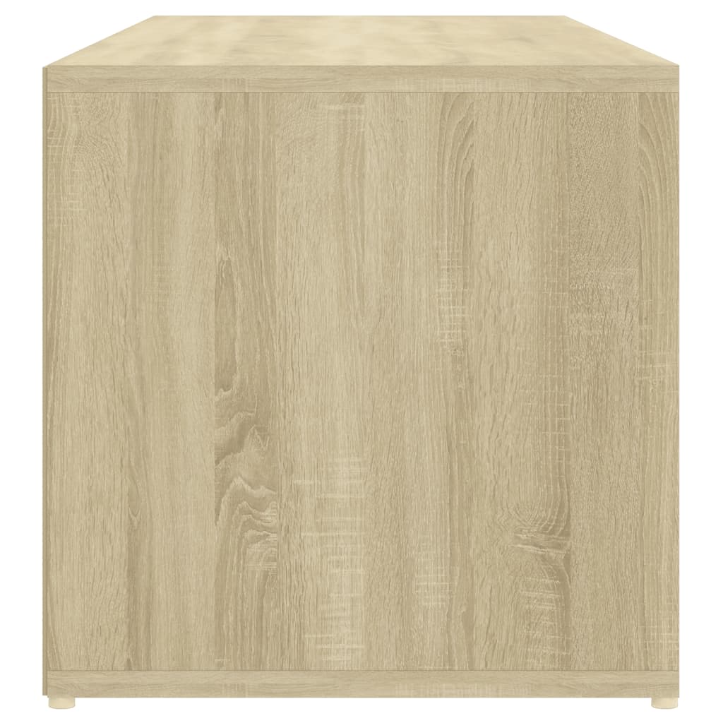 vidaXL Shoe Storage Bench Sonoma Oak 105x35x35 cm Engineered Wood