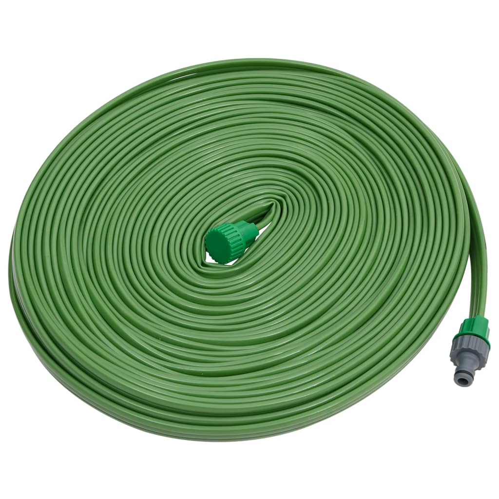 vidaXL 3-Tube Sprinkler Hose Green 7.5 m PVC