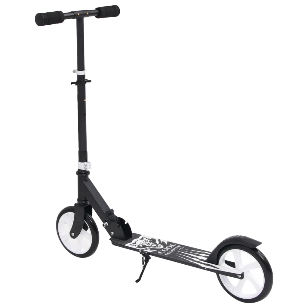 vidaXL 2-Wheel Children Scooter with Adjustable Handlebar Black